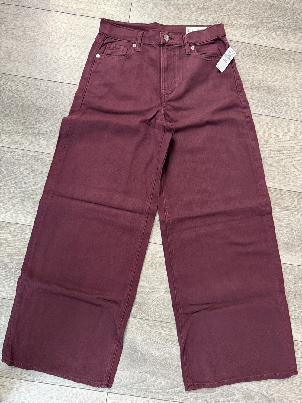 Gap Women’s Super Soft Mid Rise Baggy Jeans Wide Leg NWT Size 25 Regular